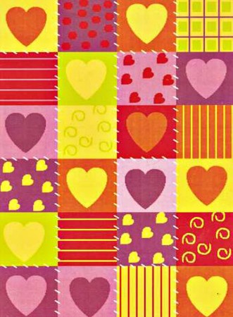 MODERN ANTIQUE 733 HEARTS MULTI